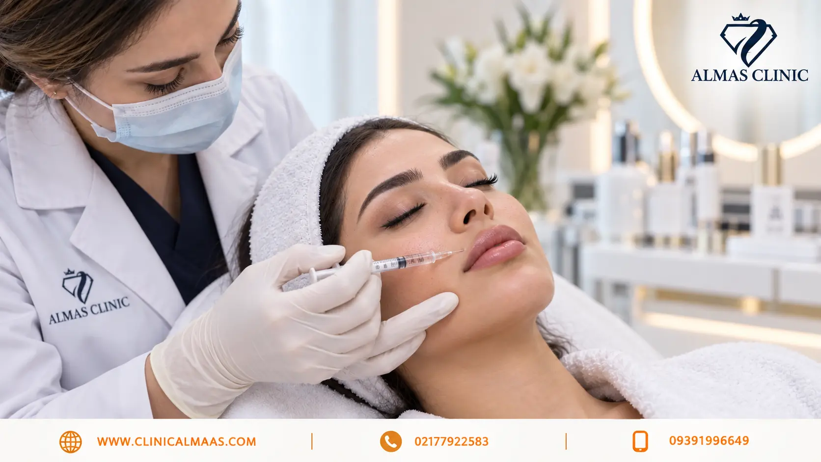 خدمات زیبایی کلینیک الماس در شرق تهران؛ راهنمای کامل لیزر، جوانسازی، فیلر و مراقبت پوست
