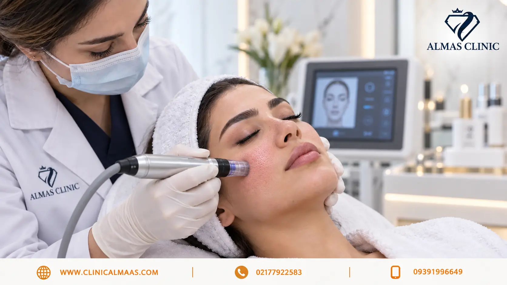 خدمات زیبایی کلینیک الماس در شرق تهران؛ راهنمای کامل لیزر، جوانسازی، فیلر و مراقبت پوست